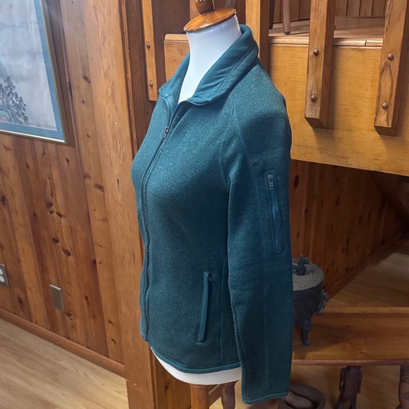 Patagonia size XS Dark teal forest Green Full-Zip jacket better sweater - Picture 2 of 13